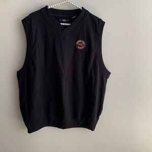 Virginia Tech Hokies Men's V-Neck Sweater Vest - Black - Size Large